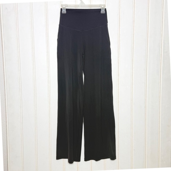 OFFLINE by Aerie Real Me Xtra Trouser Black High Rise Wide Leg Pants Medium - Picture 3 of 8